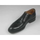 Herrenschuh mit Schnürsenkeln und Kappe aus schwarzem Leder - Verfügbare Größen:  51, 52