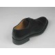 Herrenschuh mit Schnürsenkeln und Kappe aus schwarzem Leder - Verfügbare Größen:  51, 52