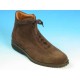 Men's laced ankle shoe in brown suede