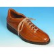 Zapato con cordones para hombre en piel color cuero - Tallas disponibles:  42, 43, 53