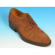Men's laced sports shoe in brown suede