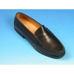 Mocassino elegante da uomo in pelle nera - Misure disponibili: 42