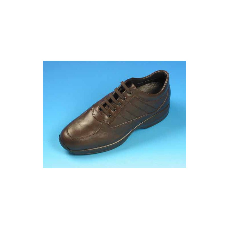 Scarpa stringata da uomo in pelle marrone - Misure disponibili: 36