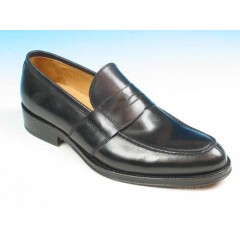 Mocassino elegante da uomo in pelle nera - Misure disponibili: 52, 53