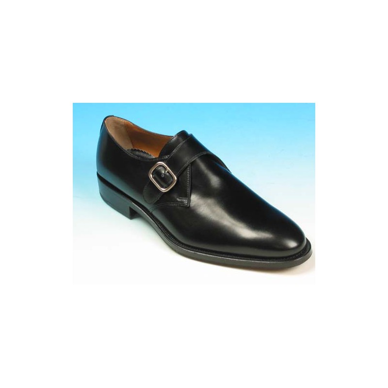 Scarpa elegante con fibbia da uomo in pelle nera - Misure disponibili: 40, 44, 51, 52