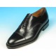 Scarpa oxford stringata da uomo con puntale in pelle nera - Misure disponibili: 51, 52
