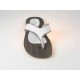 Infradito pelle stampato cocco bianco -  