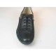 Scarpa sportiva stringata da uomo in pelle e tessuto nero - Misure disponibili: 36, 46