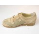 Scarpa velcro sportivo scamosciato beige -  