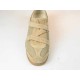 Zapato deportivo para hombre con velcro en gamuza y tejido beis - Tallas disponibles:  36, 37