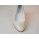 Decolté da donna in pelle avorio perlato tacco 5 - Misure disponibili: 31, 33, 46