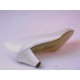 Escarpin pour femmes en cuir ivoire perlé talon 5 - Pointures disponibles:  31, 33, 46