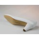 Escarpin en cuir blanc talon 1 - Pointures disponibles:  33