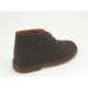 Zapato deportivo para hombre alto al tobillo en gamuza marron - Tallas disponibles:  36, 40