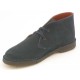 Men's sportive laced ankle shoe in blue suede - Available sizes:  36, 40
