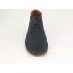 Men's sportive laced ankle shoe in blue suede - Available sizes:  36, 40