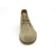 Men's sportive laced ankle shoe in beige suede - Available sizes:  36, 45