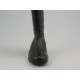 Bota para mujer con cremallera en piel negra cuña 1 - Tallas disponibles:  32