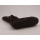 Bottes avec fermeture éclair et franges en daim marron talon compensé 1 - Pointures disponibles:  32