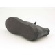 Men's sportive ankle-high shoe with laces in black leather - Available sizes:  36