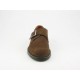 Scarpa da uomo con fibbia in camoscio color tabacco - Misure disponibili: 37, 38, 39, 41, 44, 45