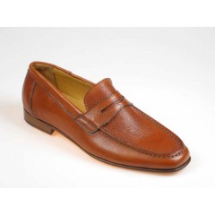 Mocassino da uomo in pelle di colore marrone - Misure disponibili: 40, 52