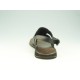 Sandale entredoigt pour hommes en cuir noir - Pointures disponibles:  47
