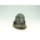 Sandale entredoigt pour hommes en cuir noir - Pointures disponibles:  47