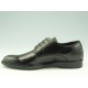 Scarpa derby stringata elegante da uomo in pelle nera - Misure disponibili: 51, 52