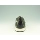 Men's laced sports shoe in black and white leather - Available sizes:  36