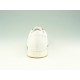 Men's laced sports shoe in white and light brown leather  - Available sizes:  36