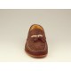 Mocassino da uomo con nappine in camoscio marrone  - Misure disponibili: 36, 37, 38, 39, 40, 45, 52