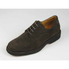 Scarpa stringata da uomo in camoscio marrone scuro - Misure disponibili: 40