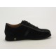 Men's sportshoe with laces in black suede - Available sizes:  36