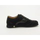 Men's sportshoe with laces in dark brown suede - Available sizes:  36, 38