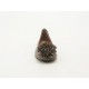 Ballerine avec fleur en cuir marron talon 1 - Pointures disponibles:  31
