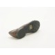 Ballerine avec fleur en cuir marron talon 1 - Pointures disponibles:  31