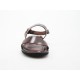 Sandale pour hommes en cuir marron  - Pointures disponibles:  47, 48