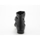 Open shoe with zipper in black leather heel 3 - Available sizes:  31