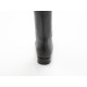Bottes à bout pointu pour femmes avec fermeture éclair en cuir noir talon 2 - Pointures disponibles:  32