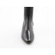 Bottes à bout pointu pour femmes avec fermeture éclair en cuir noir talon 2 - Pointures disponibles:  32
