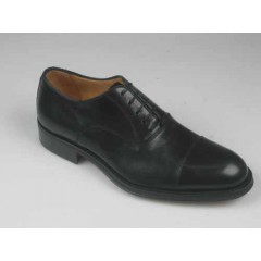 Scarpa stringata Oxford con puntale da uomo in pelle colore nero - Misure disponibili: 51, 52
