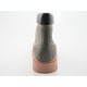 Botin con cordones para hombre en piel de color gris y negro - Tallas disponibles:  47, 48