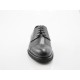 Chaussure à lacets et bout droit pour hommes en cuir noir - Pointures disponibles:  50, 51