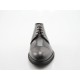 Zapato con cordones y puntera para hombre en piel color marron oscuro - Tallas disponibles:  50