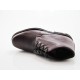 Zapato alto al tobillo con cordones para hombre en piel granate - Tallas disponibles:  47