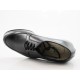 Chaussure à lacets pour hommes en cuir noir - Pointures disponibles:  36
