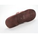 Chanclas de dedo para hombre en piel de color beis y cuero - Tallas disponibles:  47