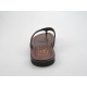 Infradito pelle nero+grigio -  