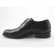 Chaussure derby à lacets pour hommes en cuir noir - Pointures disponibles:  50